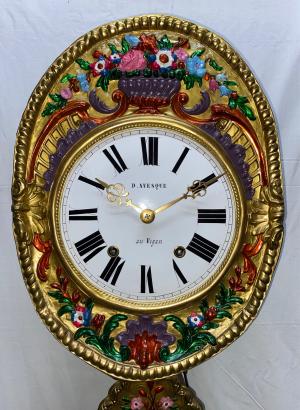 RELOJ MOREZ CON DECORACION FLORAL
