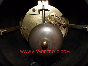 RELOJ DE MRMOL CON BRONCES