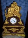 RELOJ DE BRONCE DORADO AL MERCURIO. RELOJ FRANCES DE BRONCE FUNDIDO Y DORADO AL ORO AL…